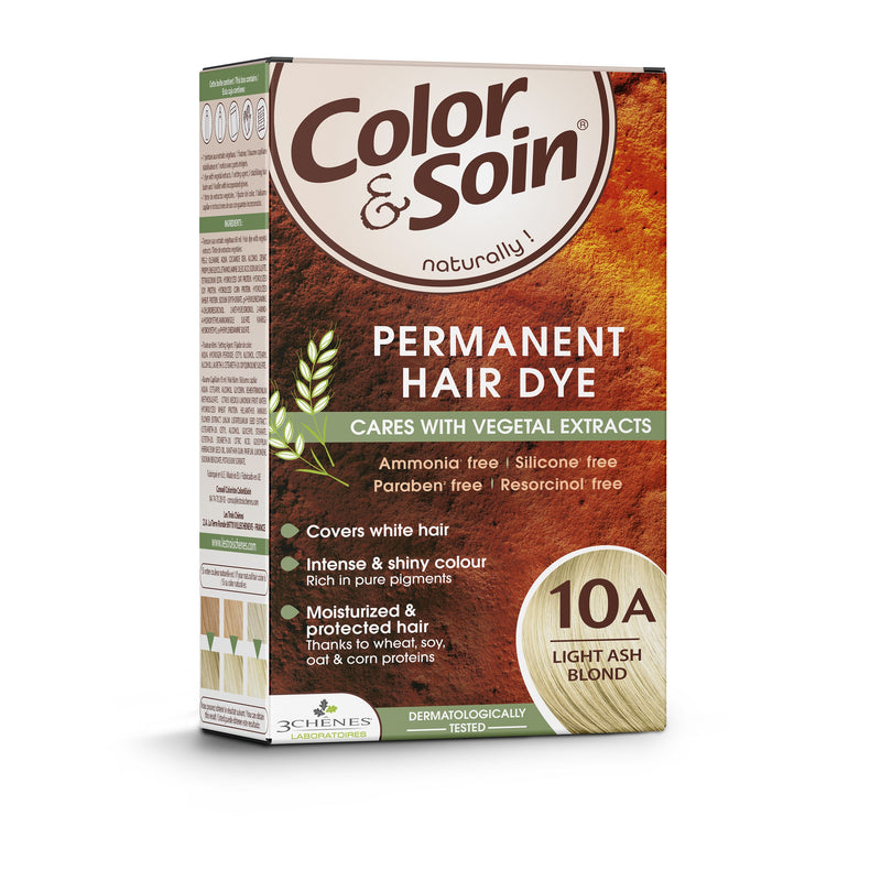 COLOR & SOIN plaukų dažai be amoniako 10A Light Ash Blond 135 ml, nuotrauka Nr. 3