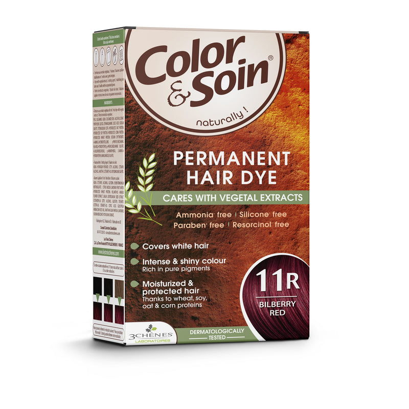 COLOR & SOIN plaukų dažai be amoniako 11R Bilberry Red 135 ml, nuotrauka Nr. 3