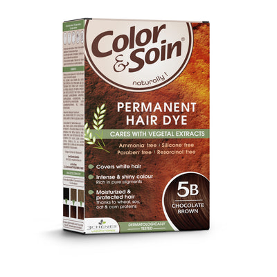 COLOR & SOIN plaukų dažai be amoniako 5B Chocolate Brown 135 ml