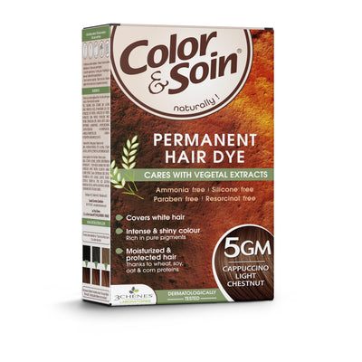 COLOR & SOIN plaukų dažai be amoniako 5GM Cappuccino Light Chestnut 135 ml