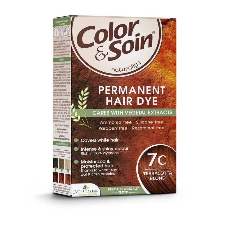 COLOR & SOIN plaukų dažai be amoniako 7C Terracotta 135 ml, nuotrauka Nr. 2