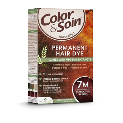 COLOR & SOIN plaukų dažai be amoniako 7M Mahogany Blond 135 ml