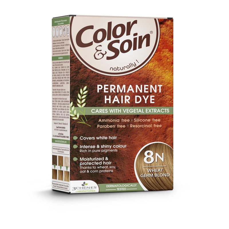 COLOR & SOIN plaukų dažai be amoniako 8N Wheat Germ Blond 135 ml, nuotrauka Nr. 3