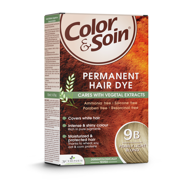 COLOR & SOIN plaukų dažai be amoniako 9B Pearly Light Blond 135 ml, nuotrauka Nr. 1