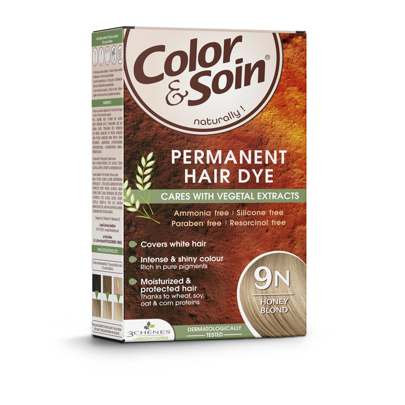 COLOR & SOIN plaukų dažai be amoniako 9N Honey Blond 135 ml, nuotrauka Nr. 3