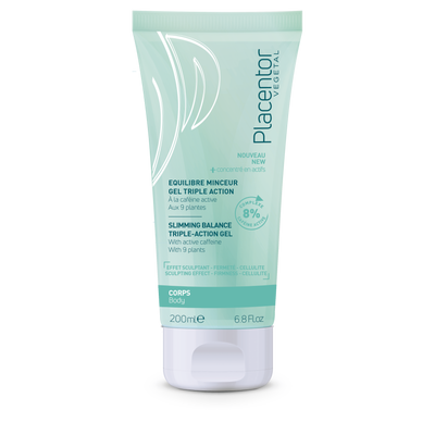 PLACENTOR trejopo poveikio formuojantis, anticeliulitinis gelis su kofeinu 200ml