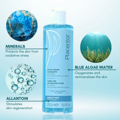 PLACENTOR tonizuojamasis losjonas - tonikas veidui ir akims 250ml