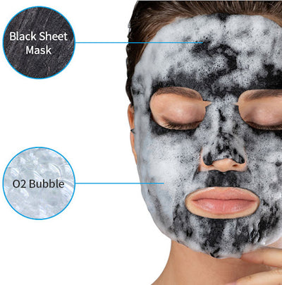 PLACENTOR detoksikuojanti ir atkurianti veido kaukė su aktyviu deguonimi ir anglimi, 20ml