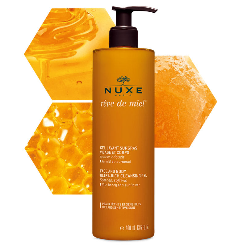 NUXE veido ir kūno valomoji želė REVE DE MIEL, 400ml, nuotrauka Nr. 2