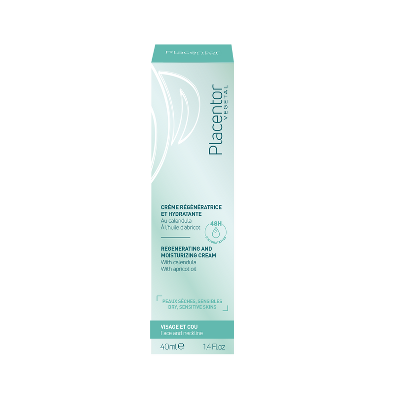 PLACENTOR regeneruojamasis, drėkinamasis kremas veidui sausai, jautriai odai 40ml, nuotrauka Nr. 1