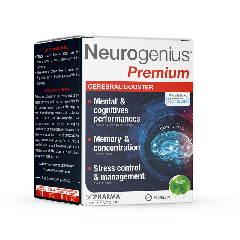 3C PHARMA Neurogenius Premium, tabletės N60, nuotrauka Nr. 1
