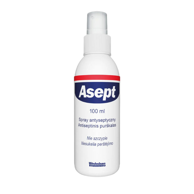 Asept išorinis odos purškalas 100ml, nuotrauka Nr. 1