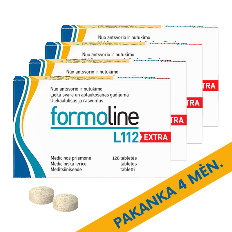 FORMOLINE L112 Extra, tabletės N128 x 4, nuotrauka Nr. 1