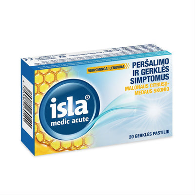 Isla Medic acute citrusai-medus pastilės N20