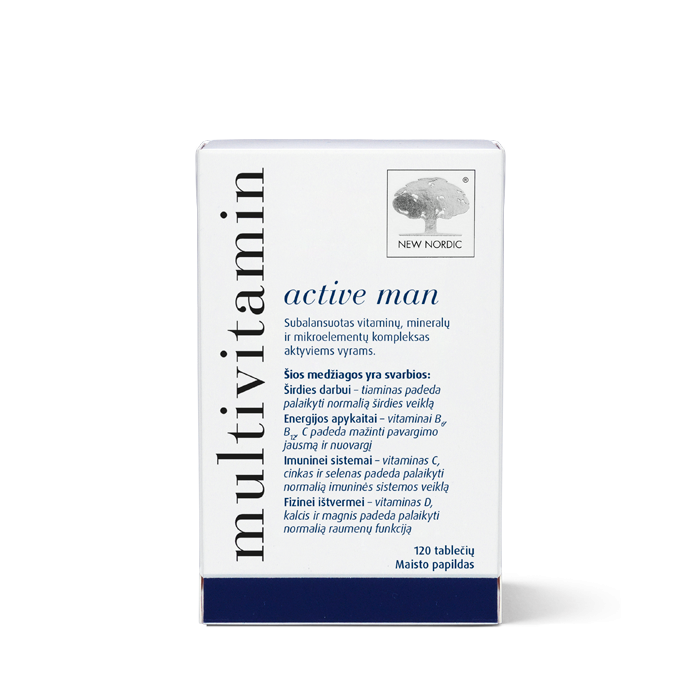 MULTIVITAMIN multivitaminai vyrams ACTIVE MAN, N120, nuotrauka Nr. 1