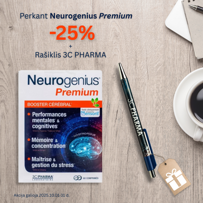 3C PHARMA Neurogenius Premium, tabletės N60