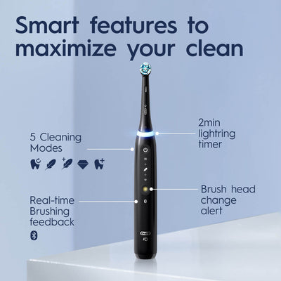 Oral-B iO 5 elektrinis dantų šepetėlis Matt Black