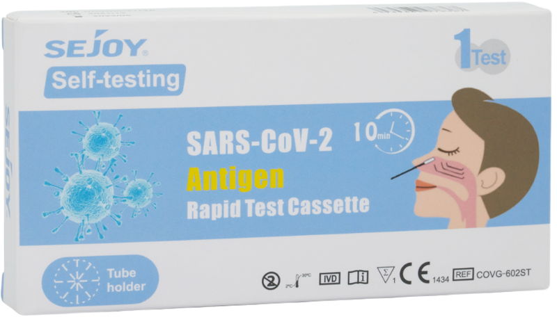 SEJOY SARS-CoV-2 antigeno greitasis testas iš nosies, nuotrauka Nr. 1