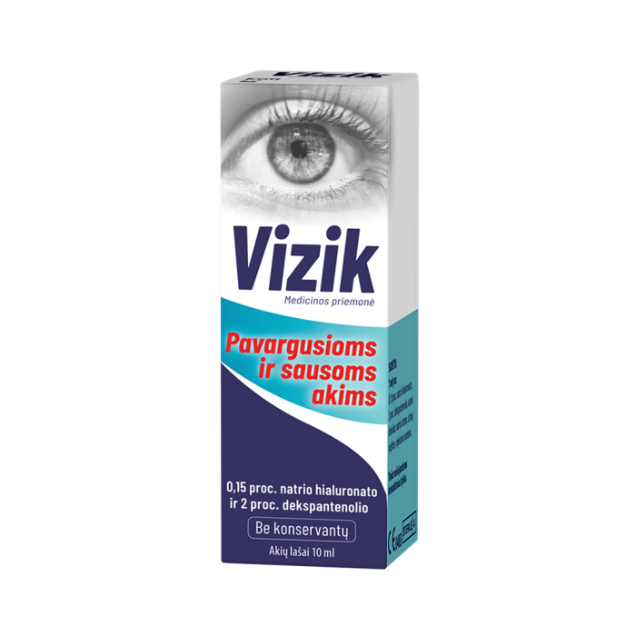 Vizik lašai sausoms ir pavargusioms akims 10ml, nuotrauka Nr. 1