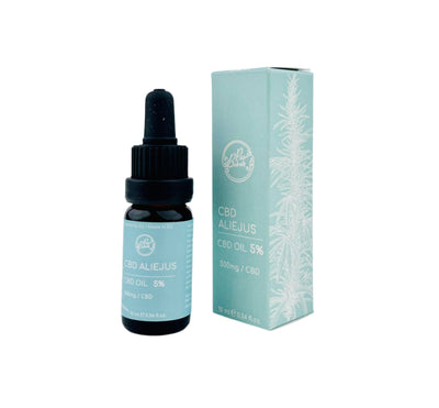 Kanapių žiedų aliejus 5% CBD 500mg, 10 ml