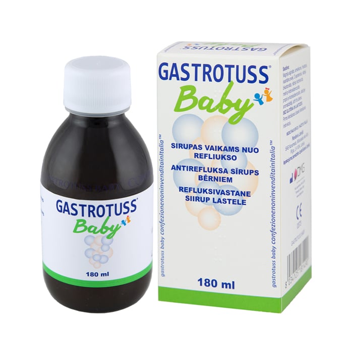 GASTROTUSS BABY sirupas vaikams nuo refliukso 180ml, nuotrauka Nr. 1
