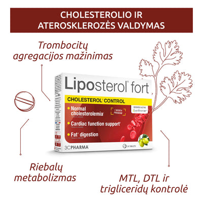3C PHARMA Liposterol Fort, tabletės N30