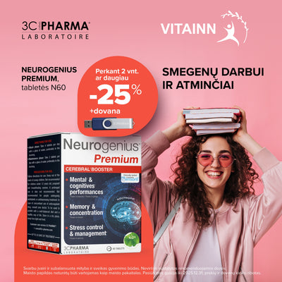 3C PHARMA Neurogenius Premium, tabletės N60