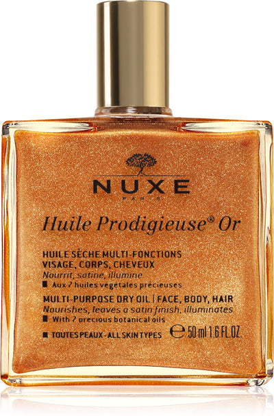 NUXE aliejus veidui, kūnui ir plaukams HUILE PRODIGIEUSE OR, 50 ml