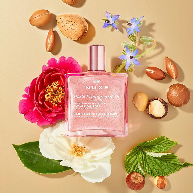 NUXE sausas kūno, veido ir plaukų aliejus HUILE PRODIGIEUSE OR FLORALE, 50ml, nuotrauka Nr. 2