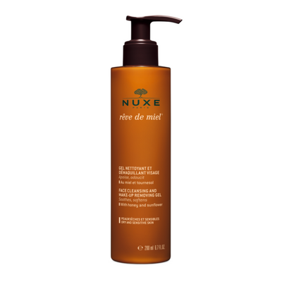 NUXE veido želė - prausiklis makiažui REVE DE MIEL, 200ml