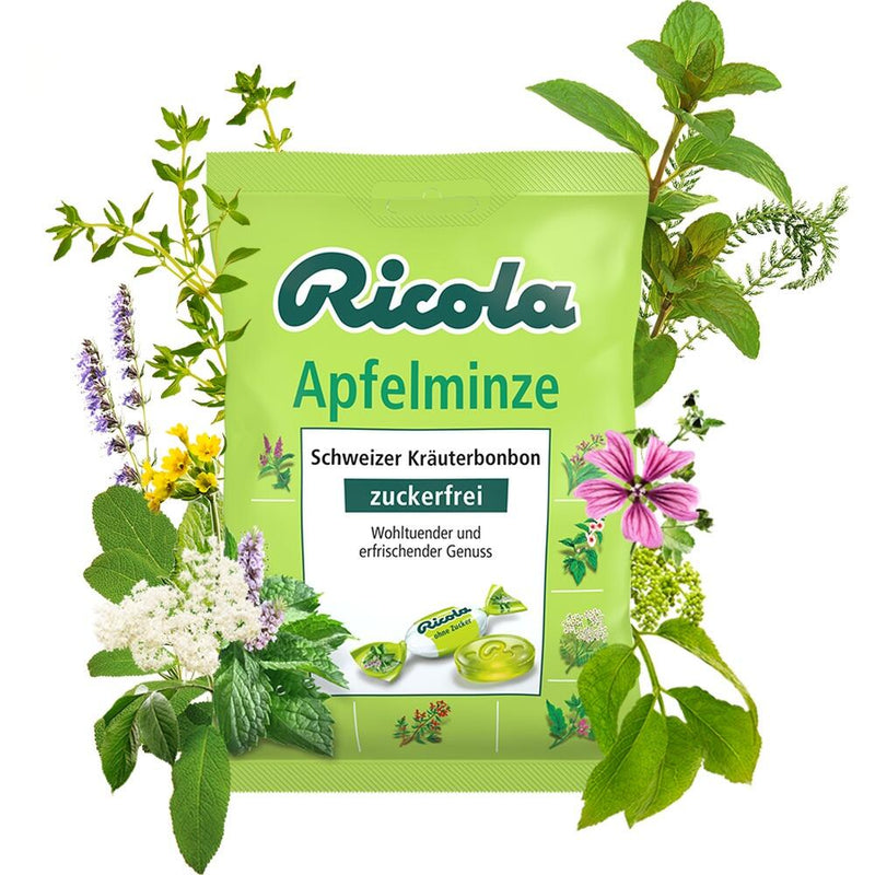 RICOLA APFELMINZE mėtų skonio pastilės, 75g, nuotrauka Nr. 2