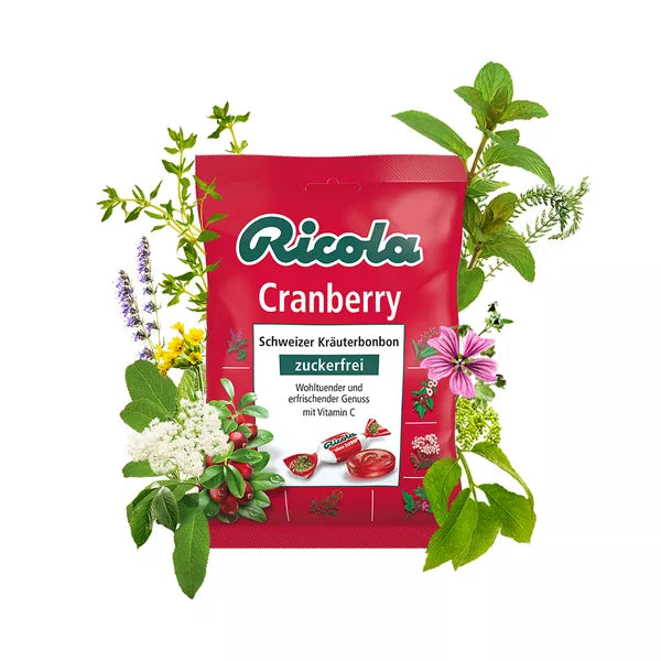 RICOLA CRANBERRY spanguolių skonio pastilės, 75g, nuotrauka Nr. 2