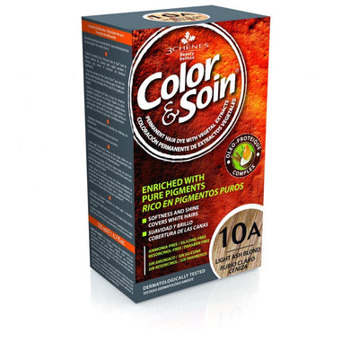 COLOR & SOIN plaukų dažai be amoniako 10A Light Ash Blond 135 ml