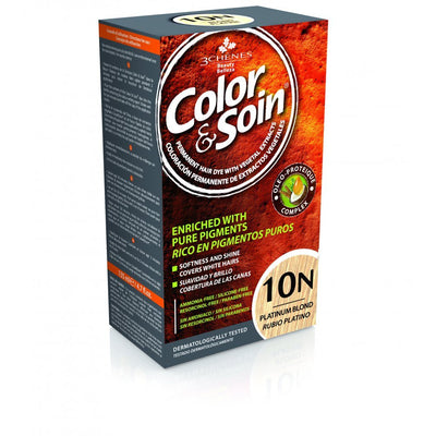 COLOR & SOIN plaukų dažai be amoniako 10N Platinum Blond 135 ml