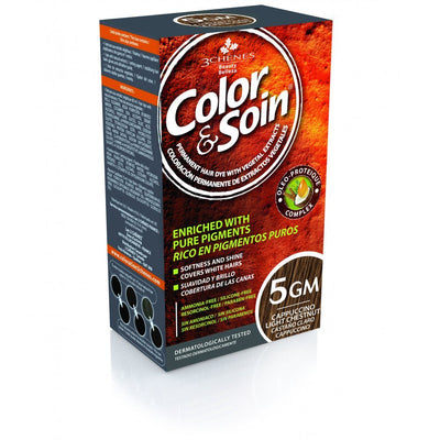 COLOR & SOIN plaukų dažai be amoniako 5GM Cappuccino Light Chestnut 135 ml