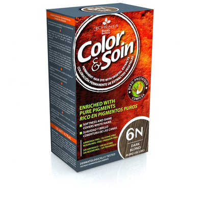 COLOR & SOIN plaukų dažai be amoniako 6N Dark Blond 135 ml