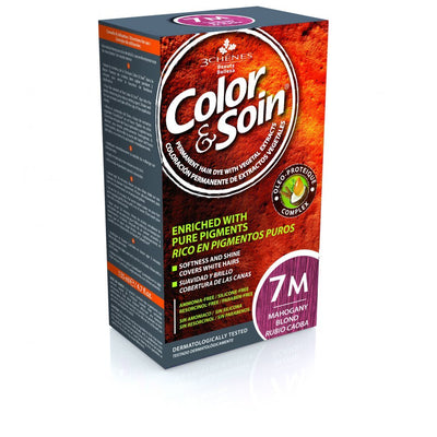 COLOR & SOIN plaukų dažai be amoniako 7M Mahogany Blond 135 ml
