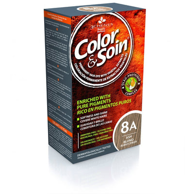 COLOR & SOIN plaukų dažai be amoniako 8A Ash Blond 135 ml