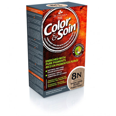 COLOR & SOIN plaukų dažai be amoniako 8N Wheat Germ Blond 135 ml