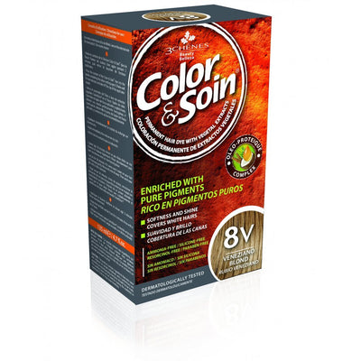 COLOR & SOIN plaukų dažai be amoniako 8V Veneziano Blond 135 ml