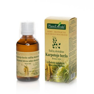 Karpotųjų beržų sulčių ekstraktas, geriamieji lašai 50 ml