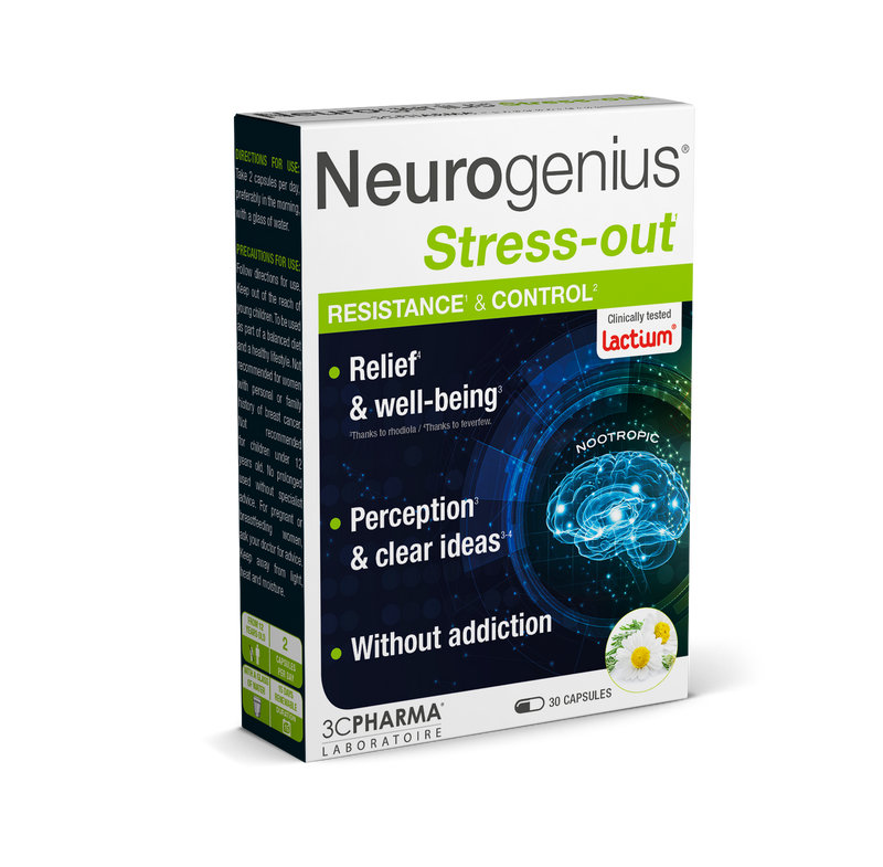 3C PHARMA Neurogenius Stress-Out, kapsulės N30, nuotrauka Nr. 1