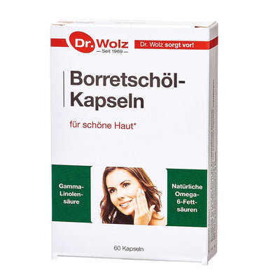 Dr. Wolz Borage Oil - Agurklės aliejus kapsulės N60