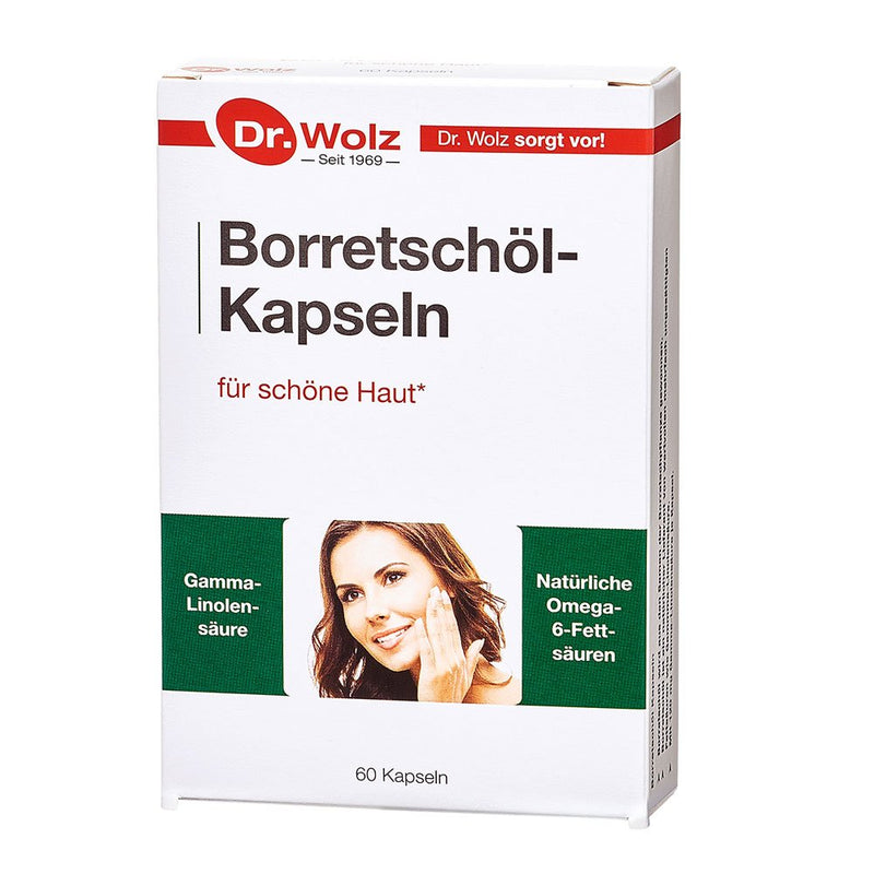 Dr. Wolz Borage Oil - Agurklės aliejus kapsulės N60, nuotrauka Nr. 1
