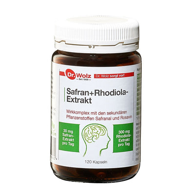 Dr. Wolz Safran + Rhodiola Extrakt kapsulės N120