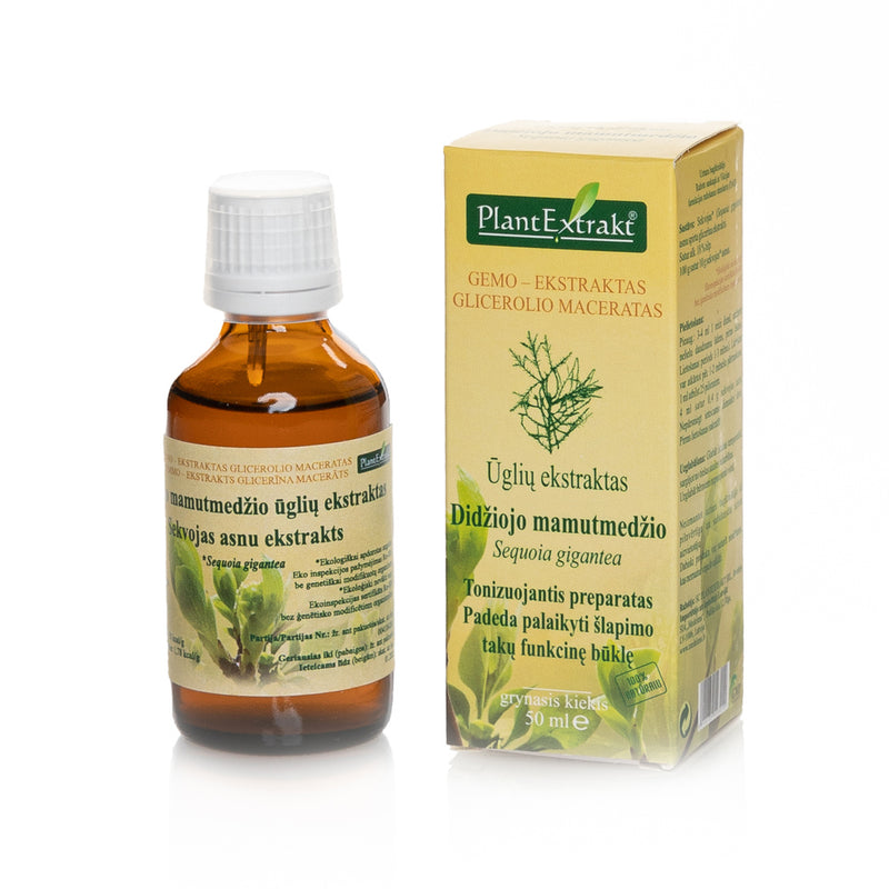 Didžiųjų mamutmedžių ūglių ekstraktas, geriamieji lašai 50 ml, nuotrauka Nr. 1