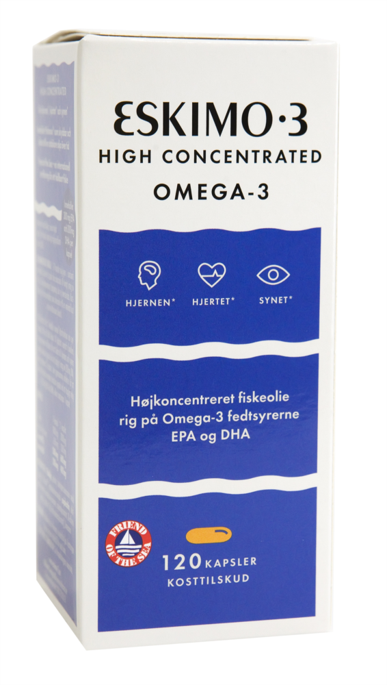 ESKIO-3 High concentrated Omega-3 65% kapsulės N120, nuotrauka Nr. 1
