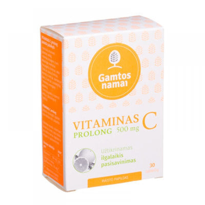 VITAMINAS C PROLONG 500mg tabletės N30