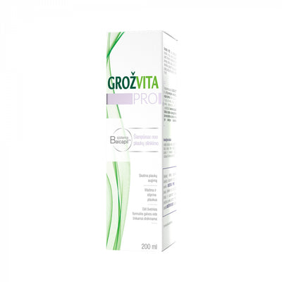 GROŽVITA šampūnas nuo plaukų slinkimo 200 ml