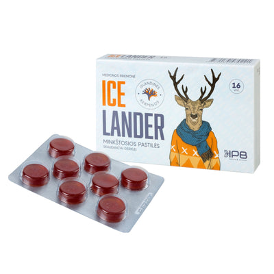 ICELANDER gerklės pastilės, nuo 3 m. N16